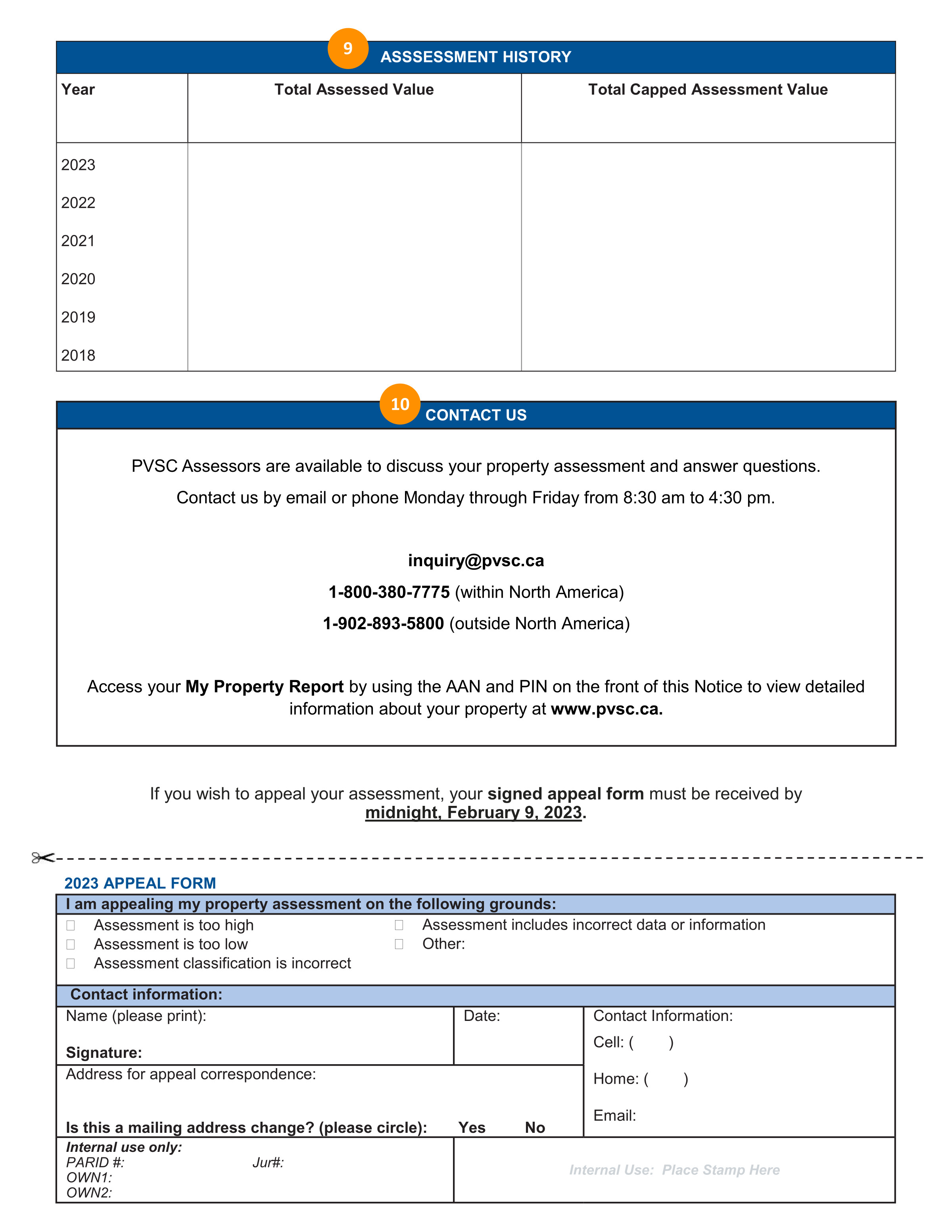 Image of 2023 Assessment Notice Page 2